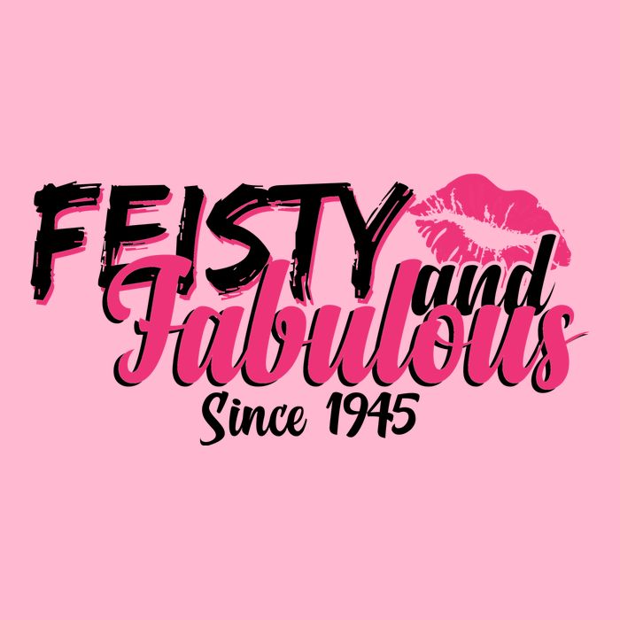 Feisty And Fabulous Since 1945 80th Birthday Premium T-Shirt