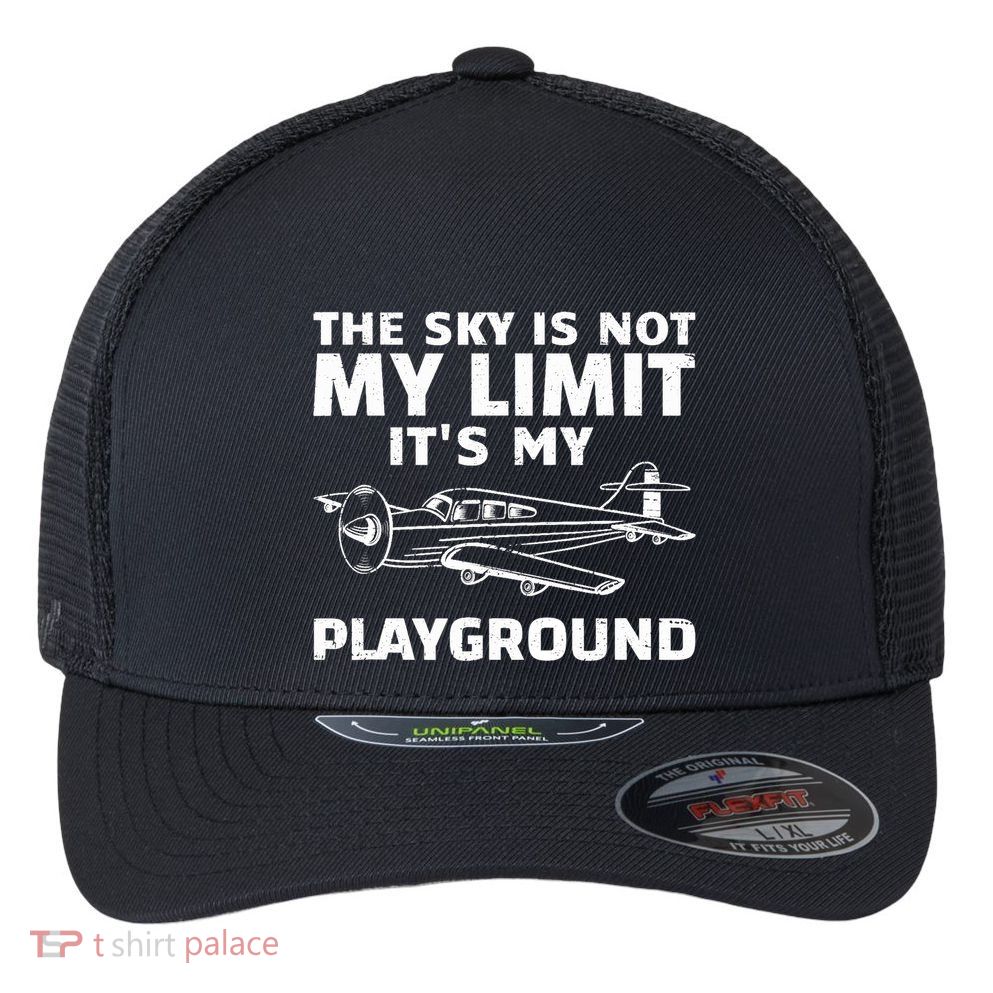 Funny Airplane For Aviation Pilot Airplane Lovers Flexfit Unipanel Trucker Cap