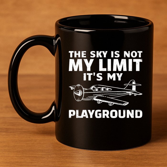 Funny Airplane For Aviation Pilot Airplane Lovers 11oz C Handle Ceramic Mug