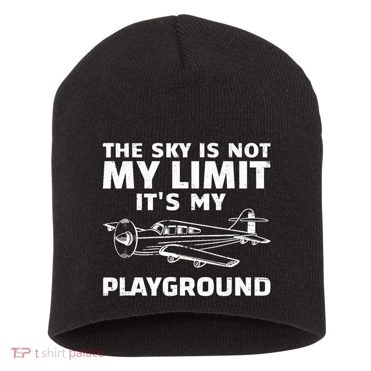 Funny Airplane For Aviation Pilot Airplane Lovers Short Acrylic Beanie