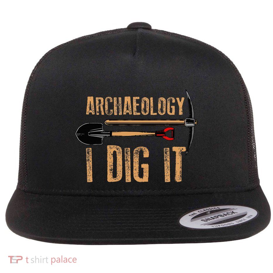 Funny Archaeology For Women Artifact Archaeologist Flat Bill Trucker Hat