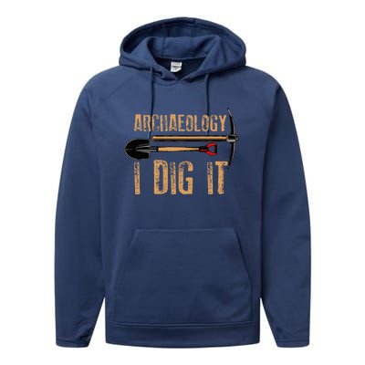 Funny Archaeology For Women Artifact Archaeologist Performance Fleece Hoodie