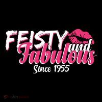 Feisty And Fabulous Since 1955 70th Birthday Tall T-Shirt