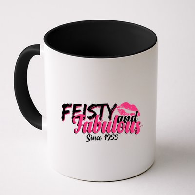Feisty And Fabulous Since 1955 70th Birthday Mug
