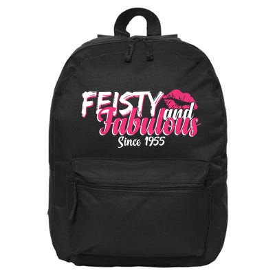 Feisty And Fabulous Since 1955 70th Birthday 16 in Basic Backpack