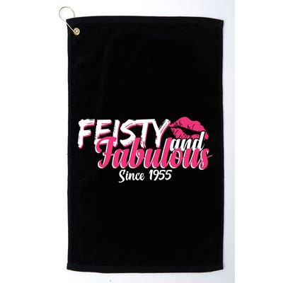 Feisty And Fabulous Since 1955 70th Birthday Golf Towel
