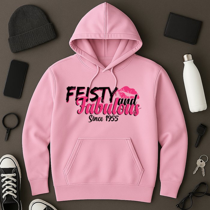 Feisty And Fabulous Since 1955 70th Birthday Hoodie