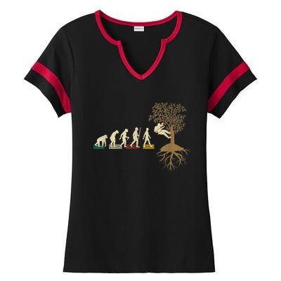 Funny Arborist Ladies Halftime Notch Neck Tee