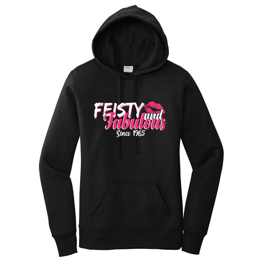 Feisty And Fabulous Since 1965 60th Birthday Women's Pullover Hoodie