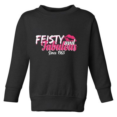 Feisty And Fabulous Since 1965 60th Birthday Toddler Sweatshirt