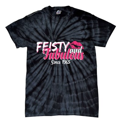 Feisty And Fabulous Since 1965 60th Birthday Tie-Dye T-Shirt