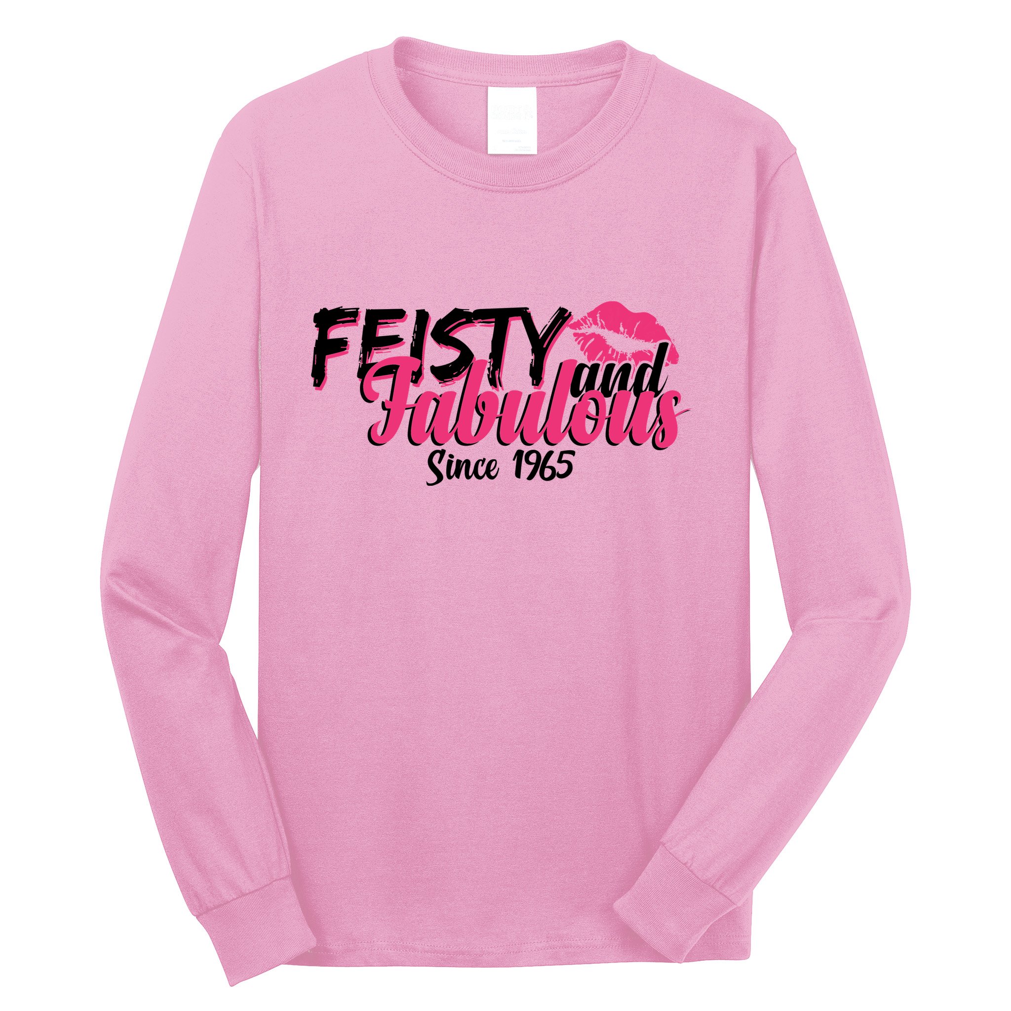 Feisty And Fabulous Since 1965 60th Birthday Long Sleeve Shirt