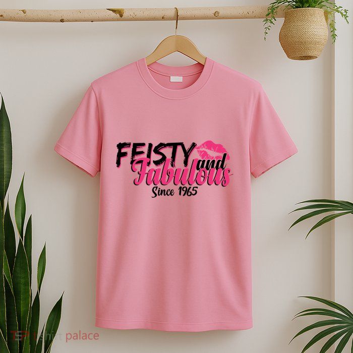 Feisty And Fabulous Since 1965 60th Birthday T-Shirt