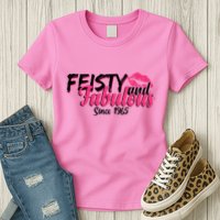Feisty And Fabulous Since 1965 60th Birthday Womens T-Shirt