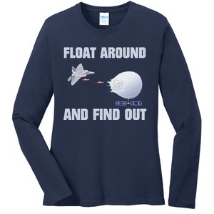 Float Around Find Out Ladies Long Sleeve Shirt