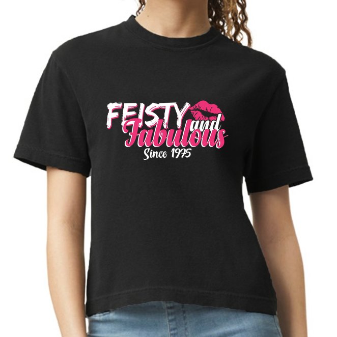 Feisty And Fabulous Since 1975 50th Birthday Comfort Colors Boxy T-Shirt