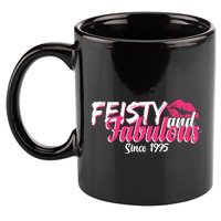 Feisty And Fabulous Since 1975 50th Birthday 11oz C Handle Ceramic Mug