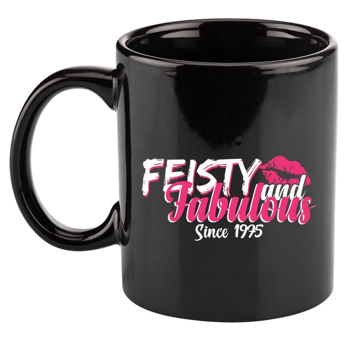 Feisty And Fabulous Since 1975 50th Birthday 11oz C Handle Ceramic Mug