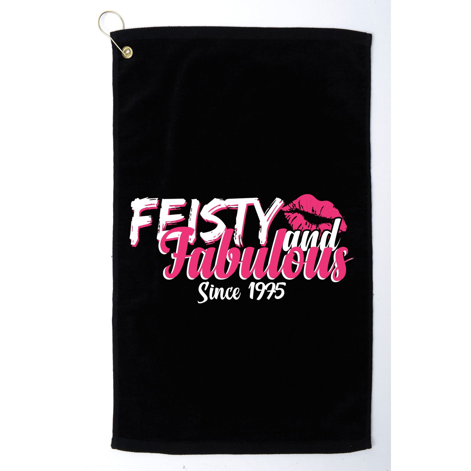 Feisty And Fabulous Since 1975 50th Birthday Golf Towel