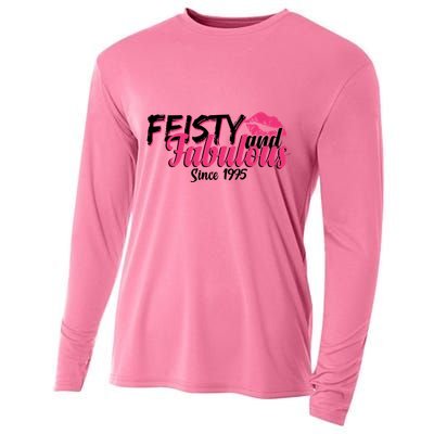 Feisty And Fabulous Since 1975 50th Birthday Cooling Performance Long Sleeve Crew