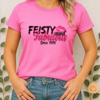 Feisty And Fabulous Since 1975 50th Birthday Womens T-Shirt
