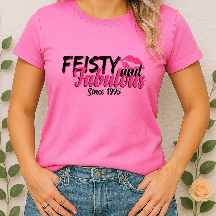 Feisty And Fabulous Since 1975 50th Birthday Womens T-Shirt