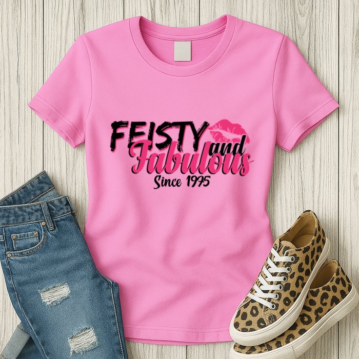 Feisty And Fabulous Since 1975 50th Birthday Womens T-Shirt