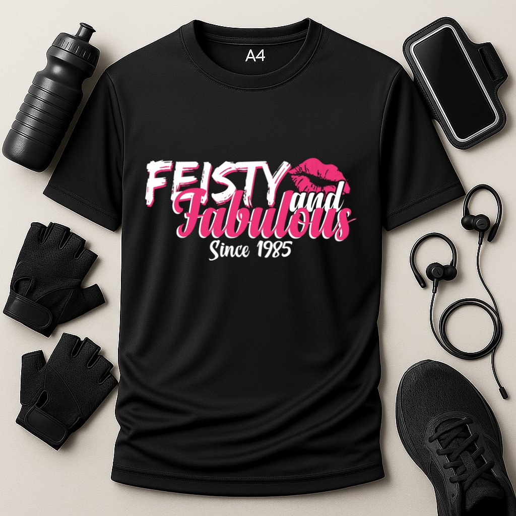 Feisty And Fabulous Since 1985 40th Birthday Cooling Performance Crew T-Shirt