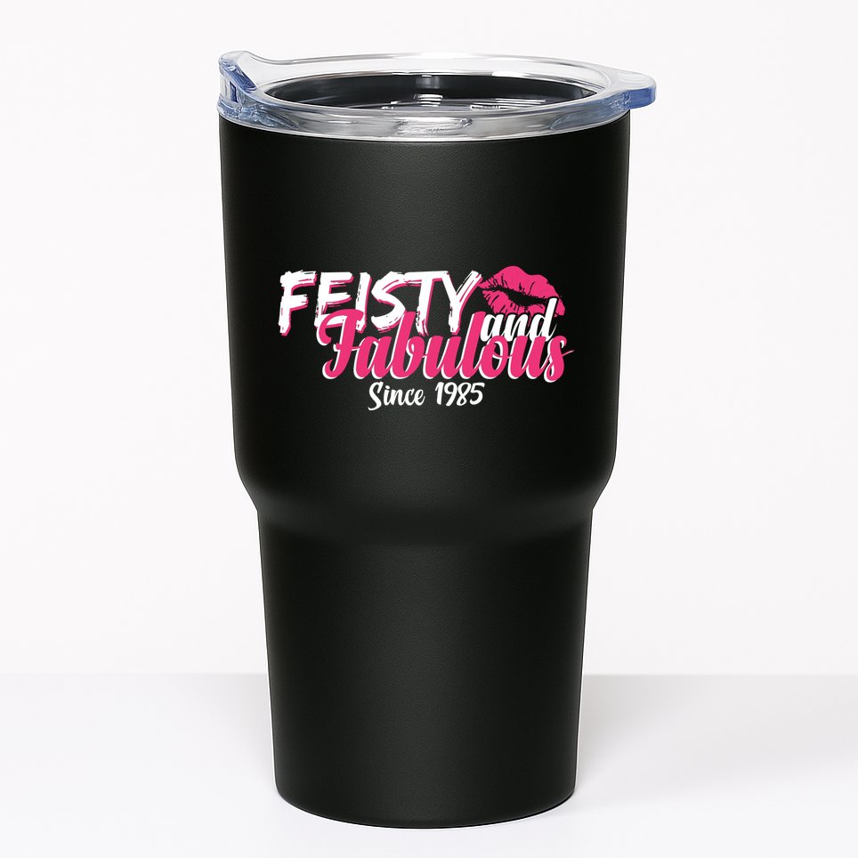 Feisty And Fabulous Since 1985 40th Birthday Tumbler