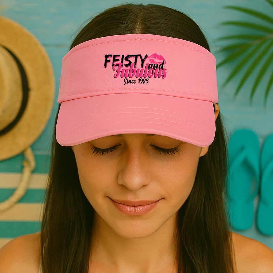 Feisty And Fabulous Since 1985 40th Birthday Visor