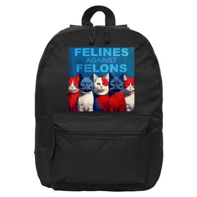 Felines Against Felons Showcasing Your Witty Side And Trendy Vibes 16 in Basic Backpack