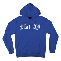 Flat Af Feminist Cancer Awareness Month Survivor Funny Meme Gift Hoodie