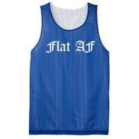 Flat Af Feminist Cancer Awareness Month Survivor Funny Meme Gift Mesh Reversible Basketball Jersey Tank