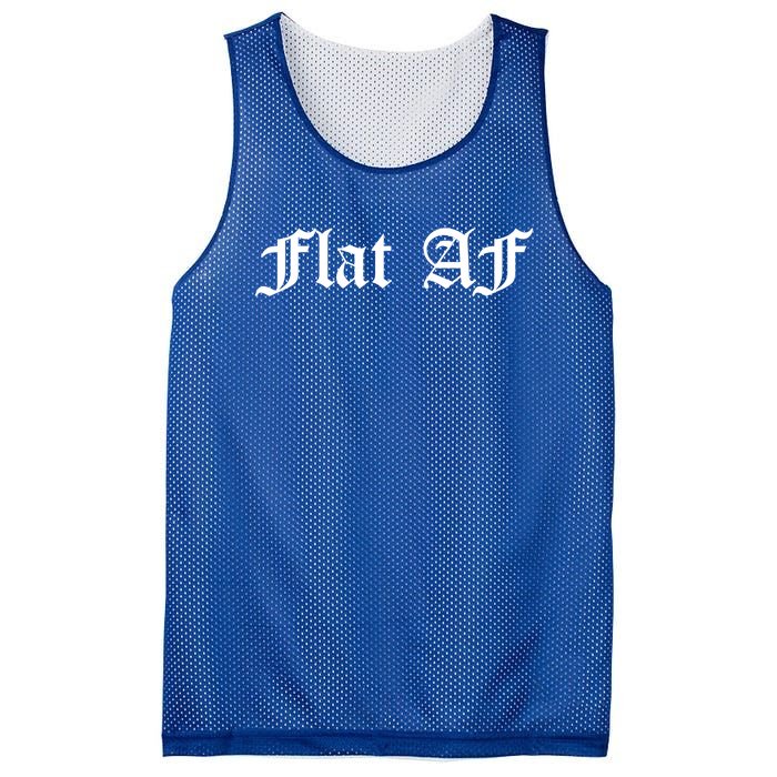 Flat Af Feminist Cancer Awareness Month Survivor Funny Meme Gift Mesh Reversible Basketball Jersey Tank