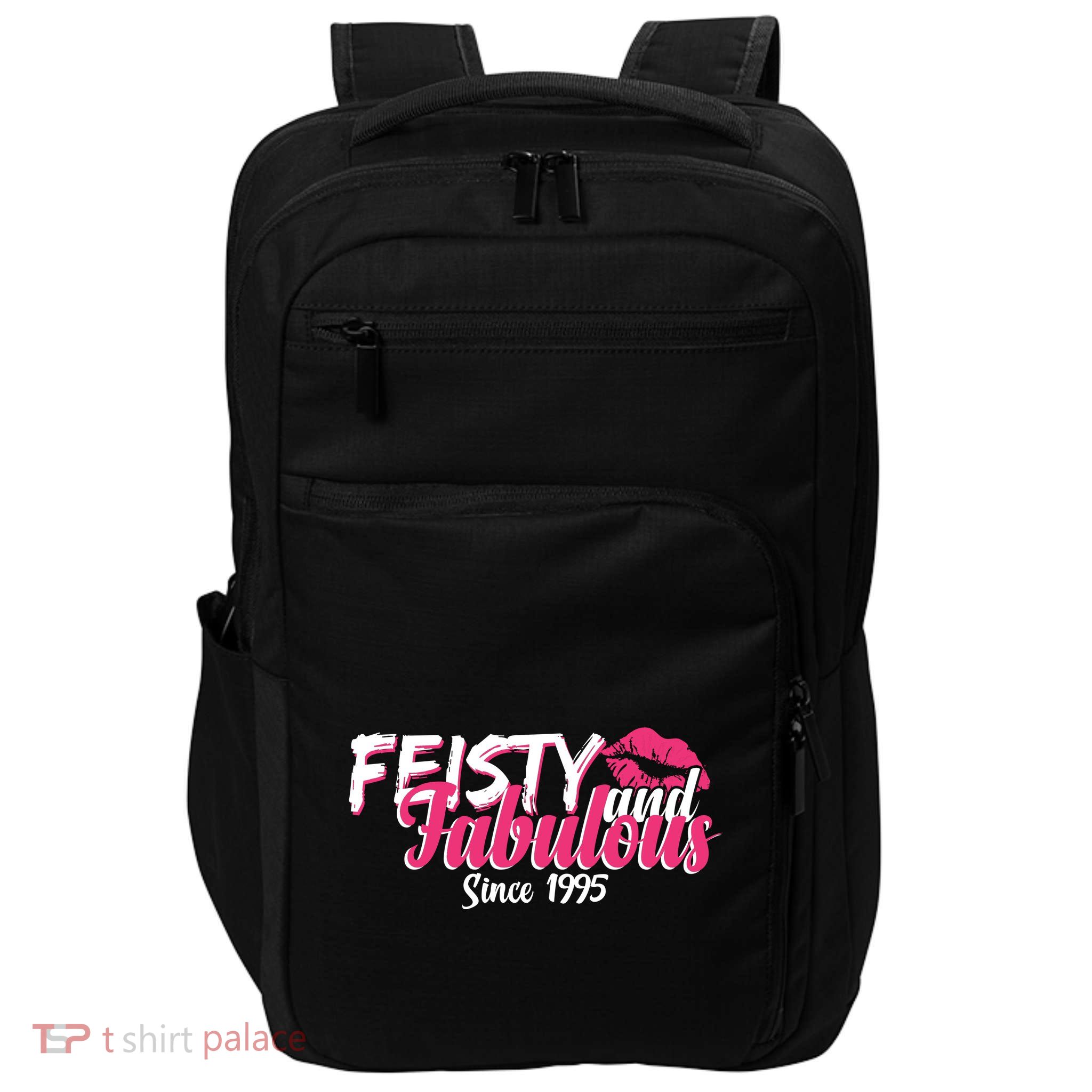 Feisty And Fabulous Since 1995 30th Birthday Impact Tech Backpack