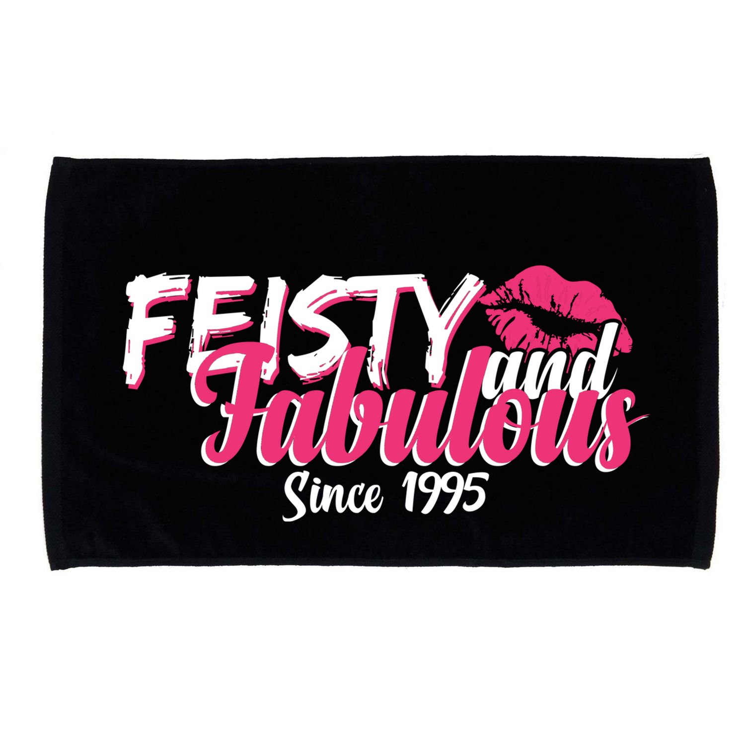 Feisty And Fabulous Since 1995 30th Birthday Microfiber Hand Towel