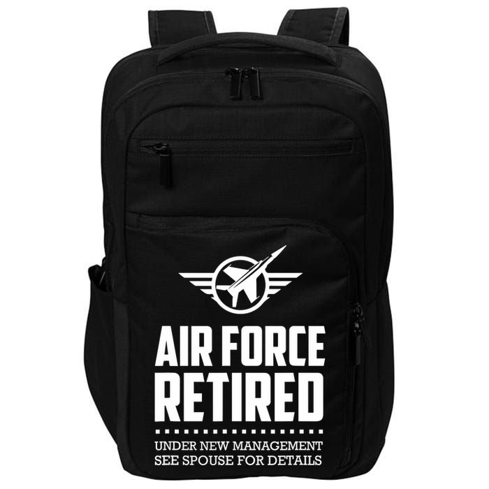 Funny Air Force Retired | Military Veteran Impact Tech Backpack