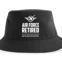 Funny Air Force Retired | Military Veteran Sustainable Bucket Hat