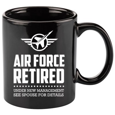 Funny Air Force Retired | Military Veteran 11oz C Handle Ceramic Mug