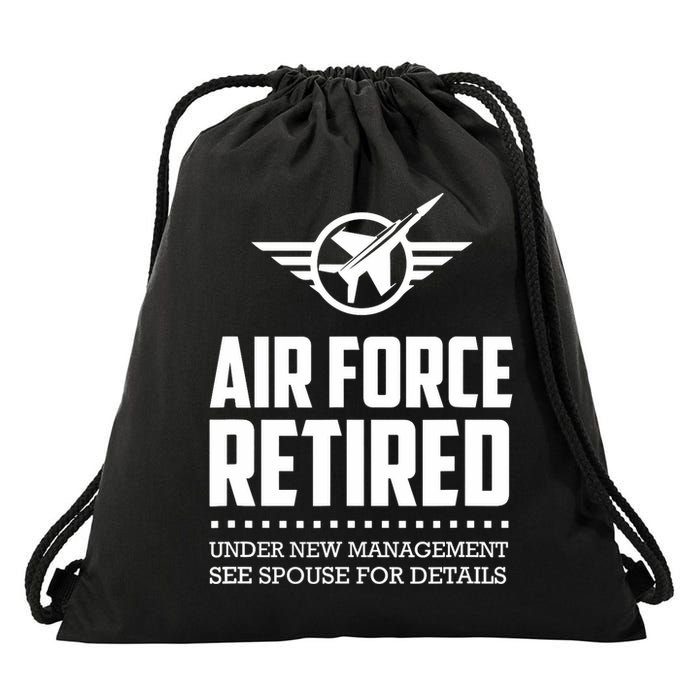 Funny Air Force Retired | Military Veteran Drawstring Bag