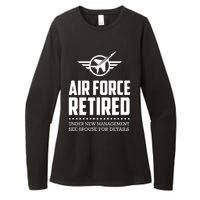 Funny Air Force Retired | Military Veteran Womens CVC Long Sleeve Shirt