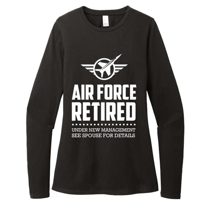 Funny Air Force Retired | Military Veteran Womens CVC Long Sleeve Shirt