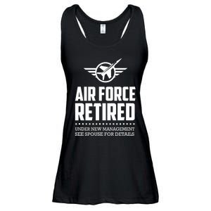 Funny Air Force Retired | Military Veteran Ladies Essential Flowy Tank