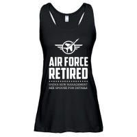 Funny Air Force Retired | Military Veteran Ladies Essential Flowy Tank