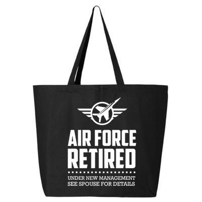 Funny Air Force Retired | Military Veteran 25L Jumbo Tote