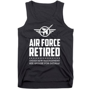 Funny Air Force Retired | Military Veteran Tank Top