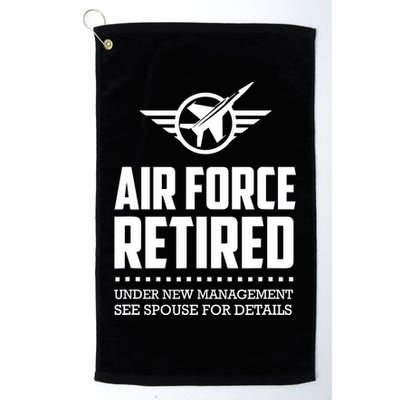 Funny Air Force Retired | Military Veteran Golf Towel