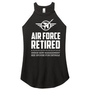 Funny Air Force Retired | Military Veteran Women's Perfect Tri Rocker Tank