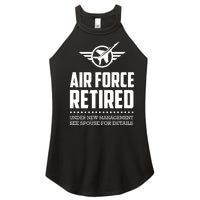 Funny Air Force Retired | Military Veteran Women's Perfect Tri Rocker Tank