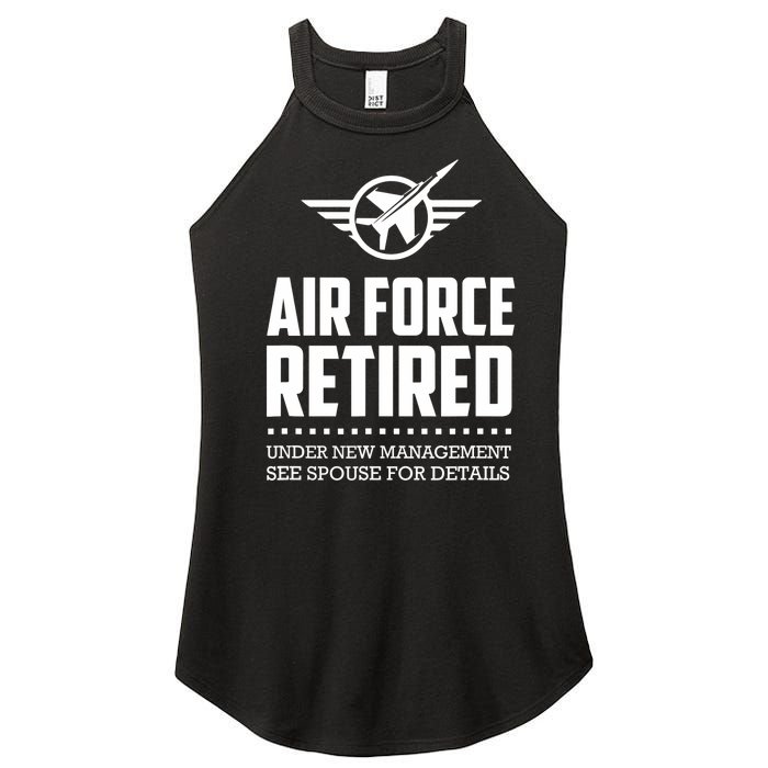 Funny Air Force Retired | Military Veteran Women's Perfect Tri Rocker Tank